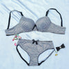 Printed Cotton Padded Bra Panty Set