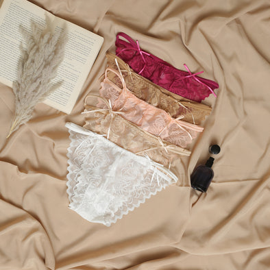 Scarlet Whisper Bow-Tie Thong