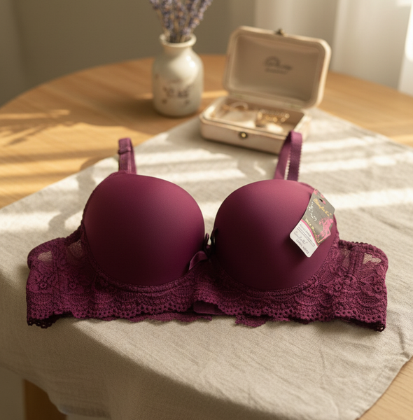 Indulge in luxury with our Velvet Comfort Push-Up Lace Bra — where elegance meets irresistible lift.