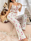 Charming Heart-Print Pajama Set – Where Comfort Meets Cuteness