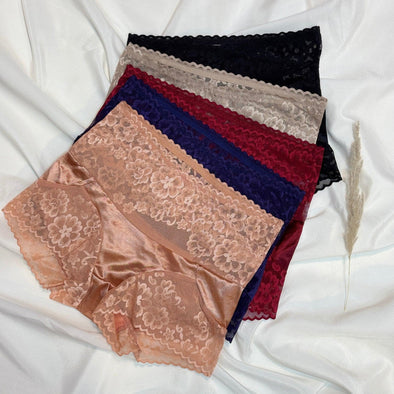 Floral Lace High Waist Panty Collection