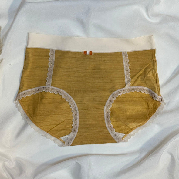 High-Waisted Lace Trim Panty Collection