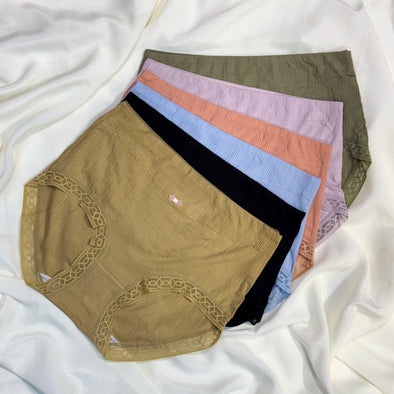 Ribbed High-Waisted Panty – Multi-Color