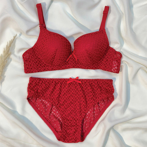 Red Lace Lingerie Set