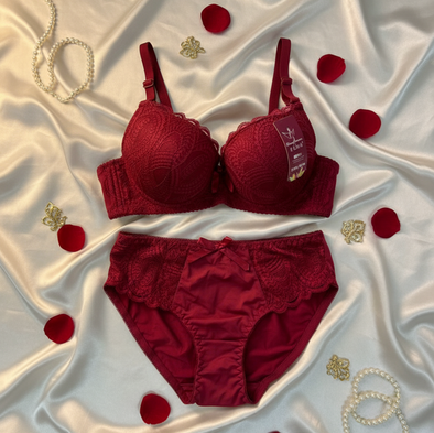 The Imperial Deep Wine Lace Set - Designed For Effortless Elegance & Ultimate Comfort