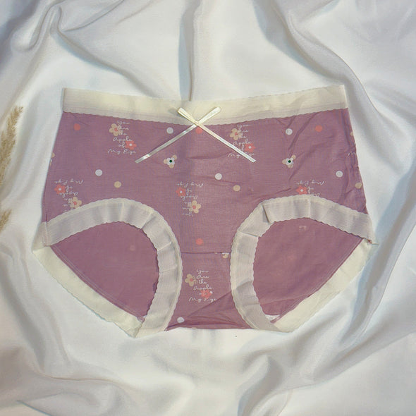 Floral & Polka Dot Cotton Panty Free Size